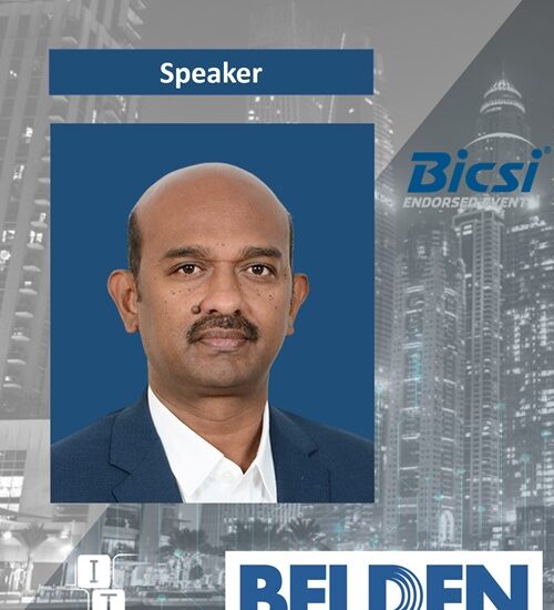 DICE UAE BICSI event by ITEVENTS Jude Rajesh